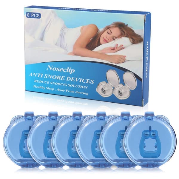 Magnetisk neseklemme mot snorking 6-pakning Transparent
