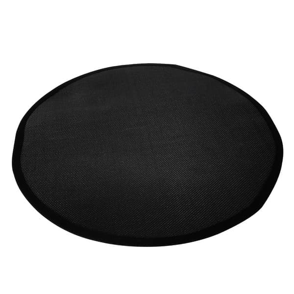 Branngroppematte - 36 tommer rund (91 cm) - Svart