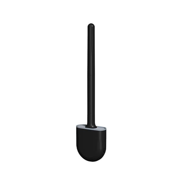 Toalettbørste med holder i polymert stoff av høy elastisitet Black