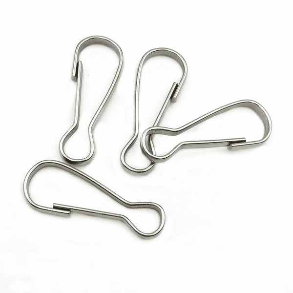 lanyard kroker lanyard clips karabinkroker 100-pak Silver 5.5 cm