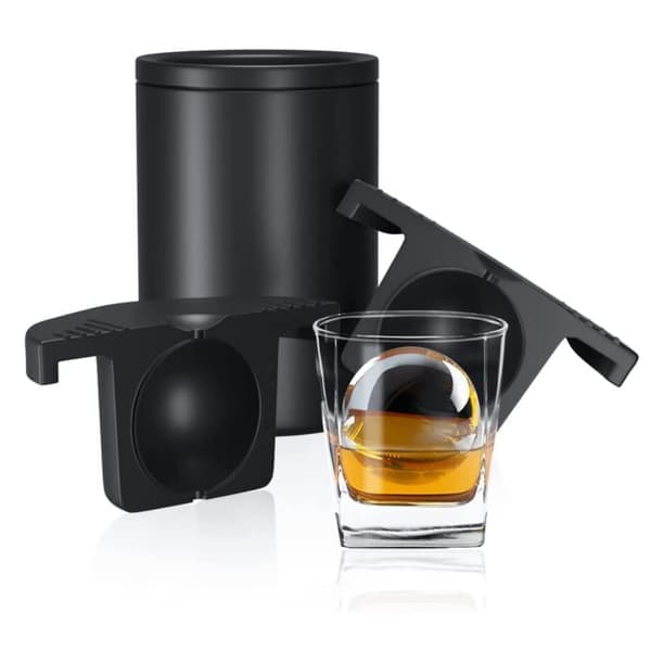 Krystallklar issfæreform - Silikon isballbrett for cocktails og whisky