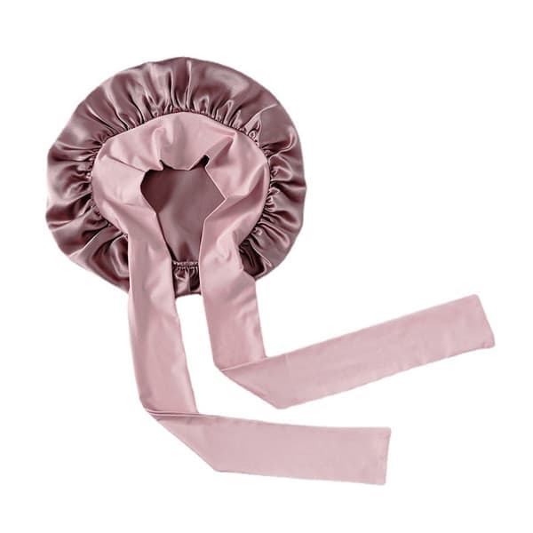 Sovehette i 100 prosent morbærsilke Pink