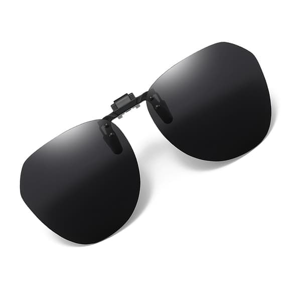 Polariserte Clip-on Solbriller med Etui Black