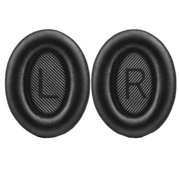 Kvalitets-øreputer for Bose QC 35/25/15 hodetelefoner 1 par Black