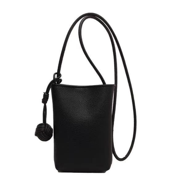 Elegant mini crossbody telefonveske for kvinner Black