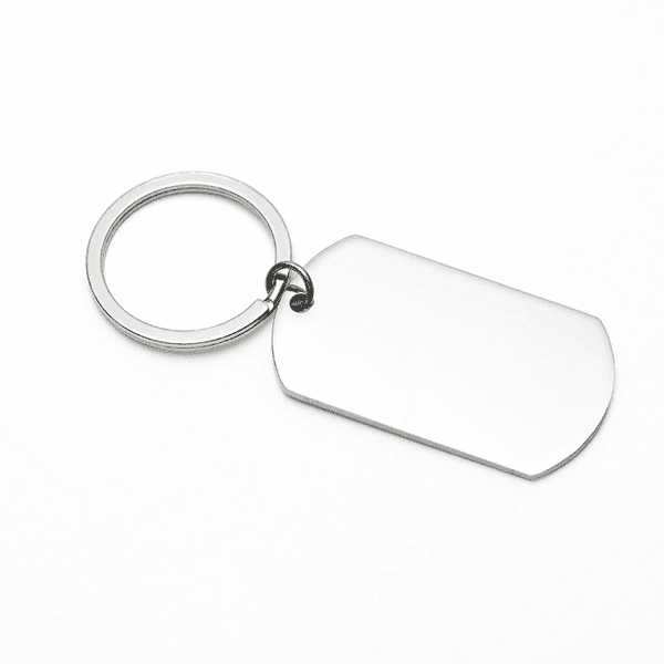 Blank tag i rustfritt stål Silver