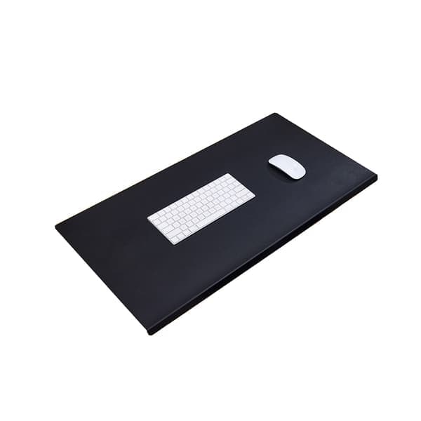 Skrivebordspute med sydde kanter Black L