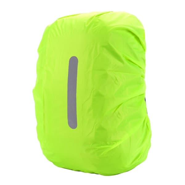Regntrekk for ryggsekk med reflekslist Green M