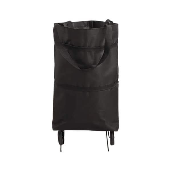 Sammenleggbar handlepose med hjul - Black