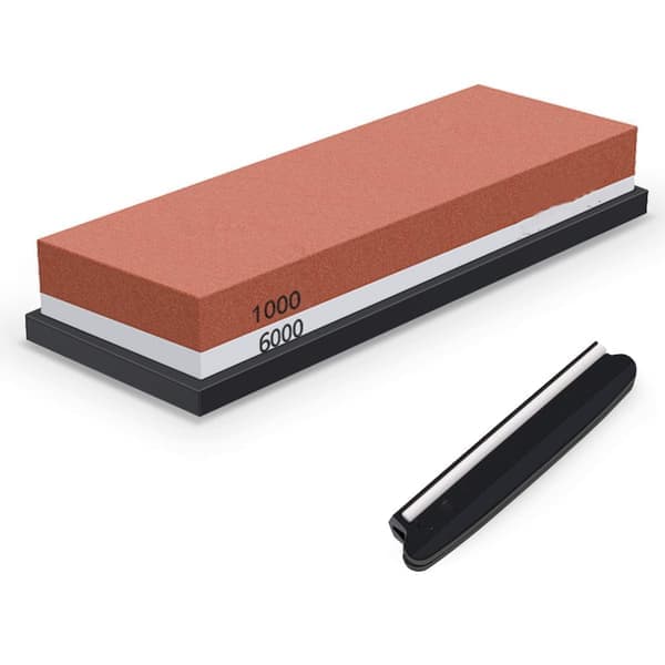 Brynesten for å slipe kniv med holder og slipestøtte Red Grit 1000/6000