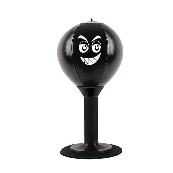 Bordstående Stress Relief Bokse Speed Ball med Sugekopp & Pumpe Black