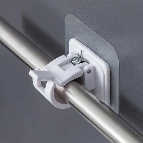 Selvklebende Gardinstangholdere - Holdere for Gardiner - 6-Pack