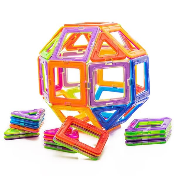 Magnetic Tiles - 40 Deler Magnetiske Klosser - Bygg Magneter