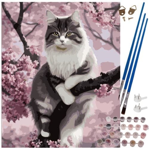 Mal Etter Nummer Kit - 40x50cm – Kattunge