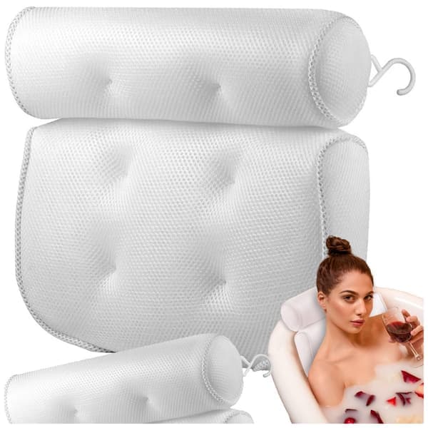 Badekudde med sugekopper - Myk spa-hodepute