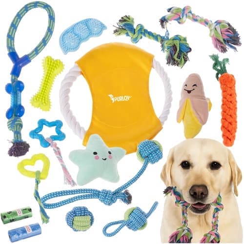 Tygeleke for hund / Hundeleker - 16 deler