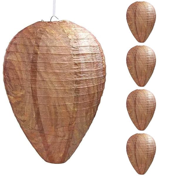 Falskt Vepsebol / Dekorativ Utendørsattrapp - 4-Pack