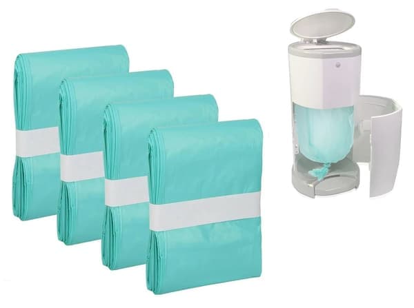 Refillposer til bleiebøtte 16 L - Lukttette bleieposer - 4-Pack
