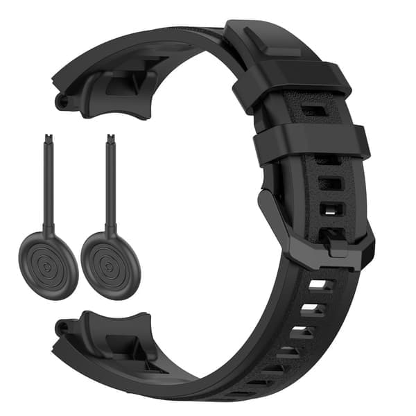 Huami Amazfit T-Rex 2 erstatningsrem Justerbar silikonrem til klokke - Svart