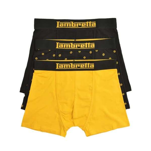 Lambretta Mens Target Boxer Shorts (Pack of 3)