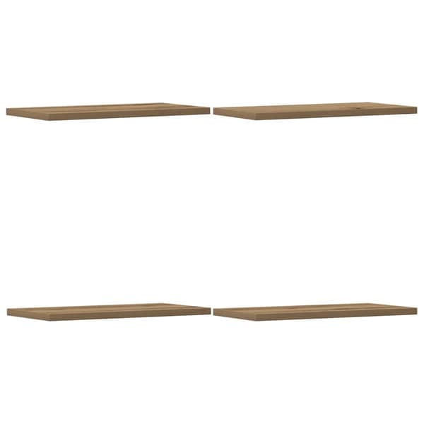 vidaXL Vegghyller 4 stk artisan eik 40x20x1,5 cm konstruert tre