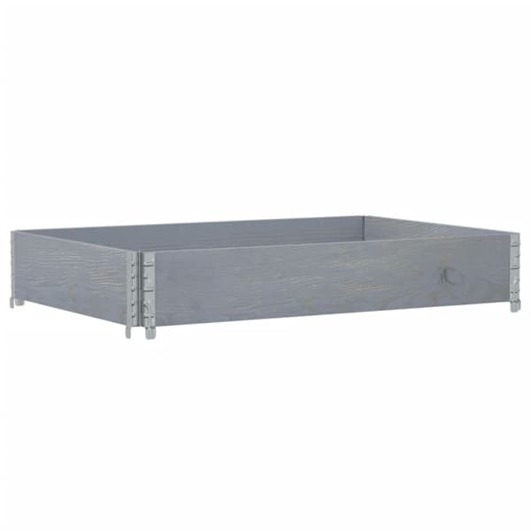 vidaXL Pallekarmer grå 120x80 cm heltre furu
