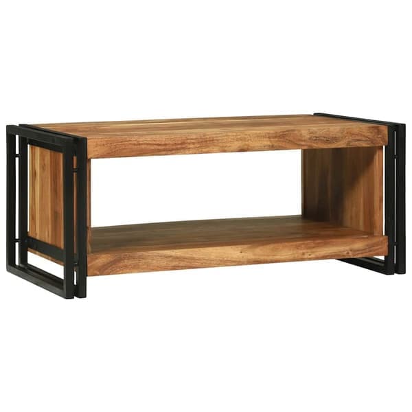 vidaXL Kaffebord Brun 90 x 50 x 38 cm Solid akasietre