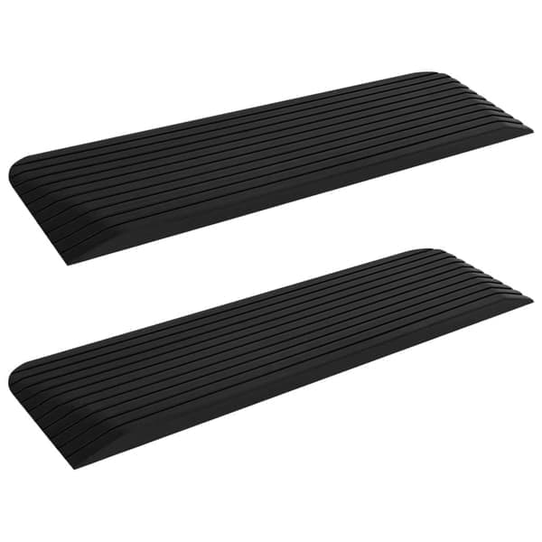 vidaXL Terskelramper 2 stk 110x32x3,8 cm gummi