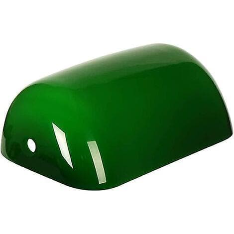Reserve Glass Bankers Shade Cover For Desk Lamp (grønn)