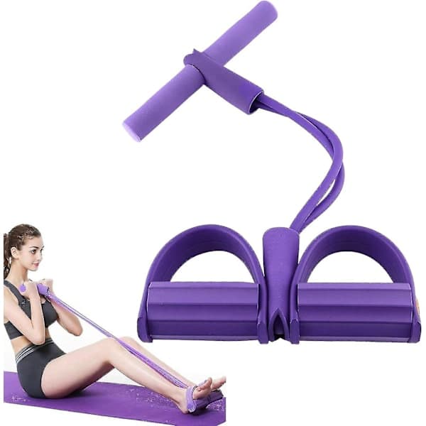 Pedal motstandsbånd, motstandsbånd menn kvinner yoga pedaltrekker motstandsbånd elastisk trekktau treningsutstyr yoga strekking slanking trening