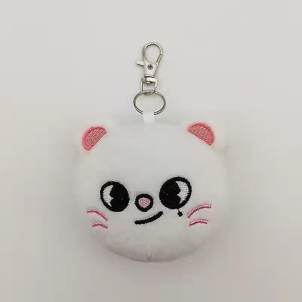 Plysjleker Nøkkelring 10cm Tilbehør Anheng Stray Kids Skz Stay Utstoppede Dukker Kawaii Tegneserie Utstoppede Dyr Fans Gave, katt