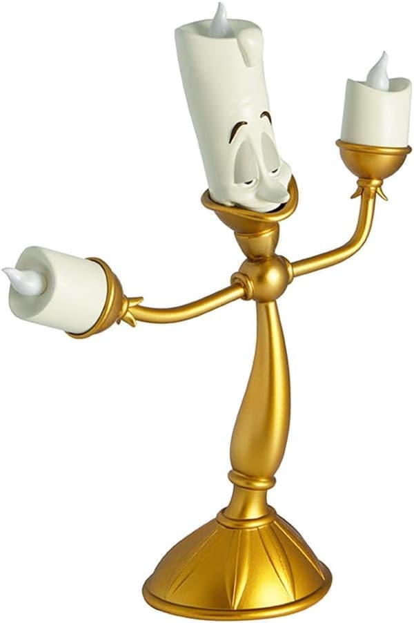Skjønnheten og udyret Lumiere-lampe
