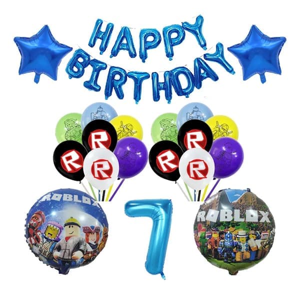 Barnebursdagsgaveposer Roblox Tema Festutstyr Papptallerkener Krus Asjetter Servietter Babyshower Engangsservisesett 80 stk - XF10--FA-