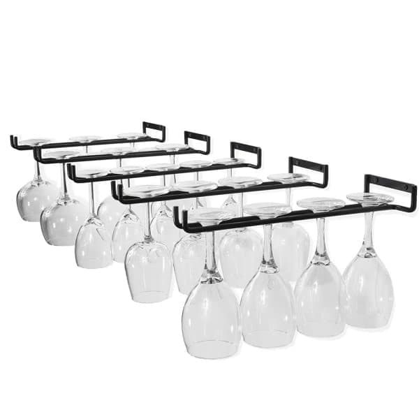 Hengende glassholder - Vinstativ med 5 skinner for 13-18 glass-FA-