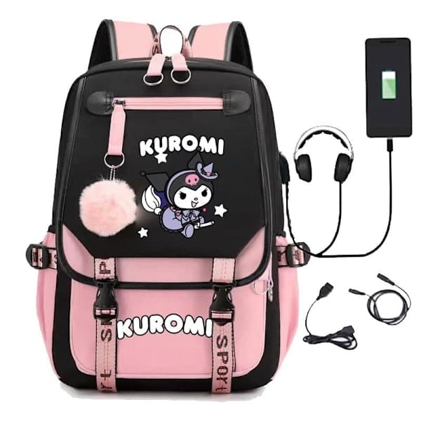 Kuromi ryggsekk barn ryggsekker ryggsekk 1st