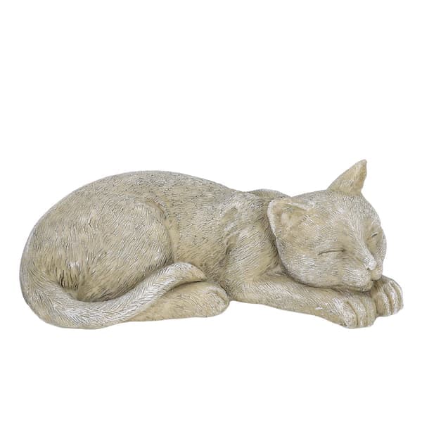 Imitasjon Stein Dyreminnestein Gravstein Katt Hund Minne Resin Håndverk Gravstein for Plen Hage Utendørs Gård Katt Type A Mose (FQ)