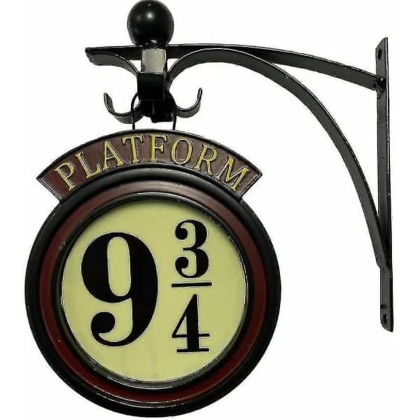Harry Potter Hengende 9 3/4 Nattlampe, Metall Vegglampe 20-årsjubileumsgave for filmelskere