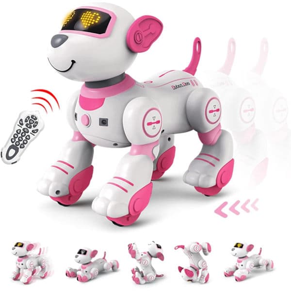 Fjernstyrt Robohund, RC Interaktiv Intelligent Gående Dansende Robotleketøy