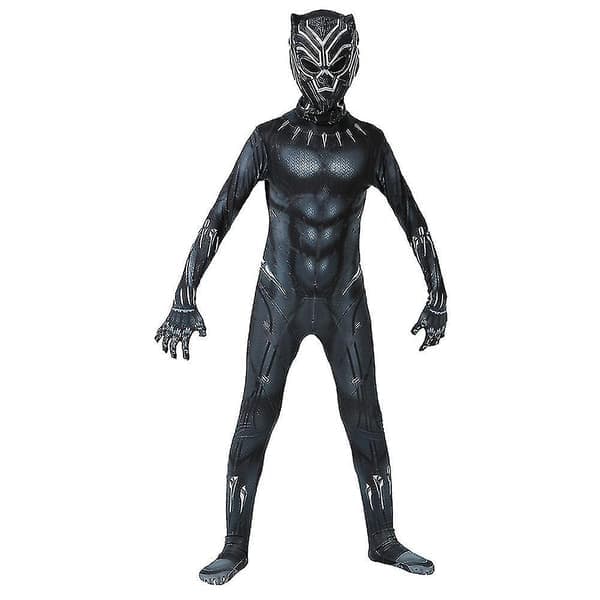Barn Gutter Black Panther Cosplay Kostyme 140 V