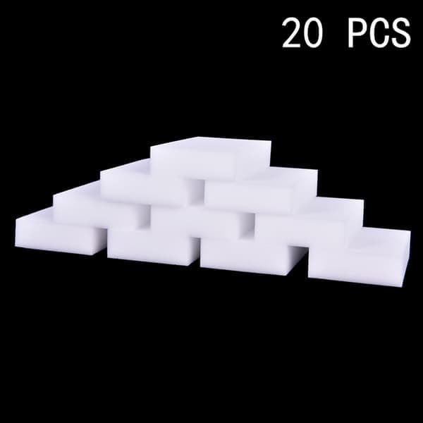 20 stk Magic Sponge Eraser Melamin Cleaner Husholdningskjøkken
