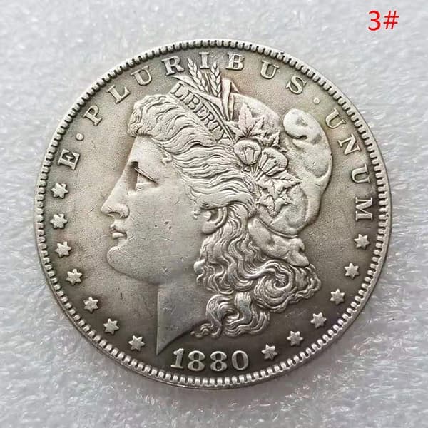 1 stk. 1878-1887 USA Morgan Sølv Dollar $1 Minnemynter C