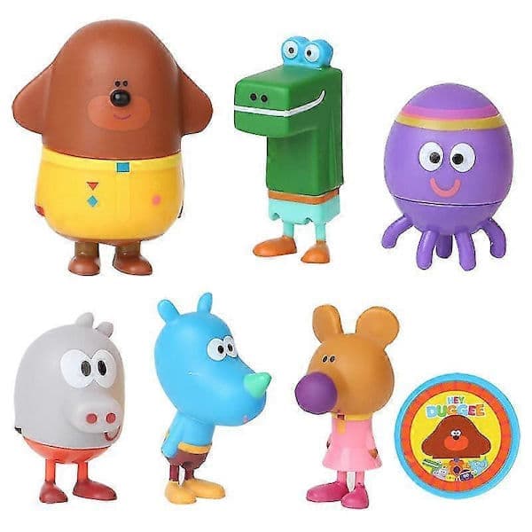 Hey Duggee Serie Anime Action Figur PVC Skrivebord Bil Dekor Bursdagsgave til Barn Fans