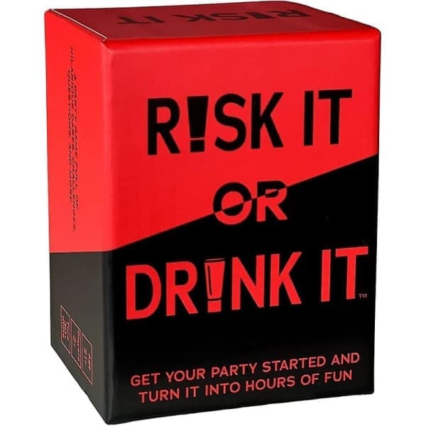 Risk It Or Drink It - Morsomt festspill for studenter - Kortspill drikking - Vorspielkveld - Hilarious utfordringer spørsmål
