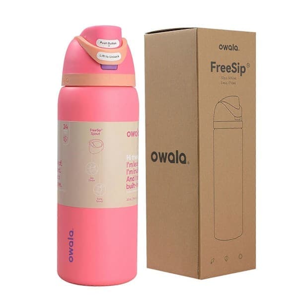 Stor 710ml Off-White Termosflaske for Eventyr violett