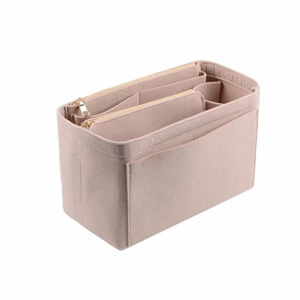 Filthåndveske-arrangør, veskearrangør for kvinner, innlegg og fôr, reiseoppbevaring, kosmetikklommer, veske i veske, håndveskearrangør,