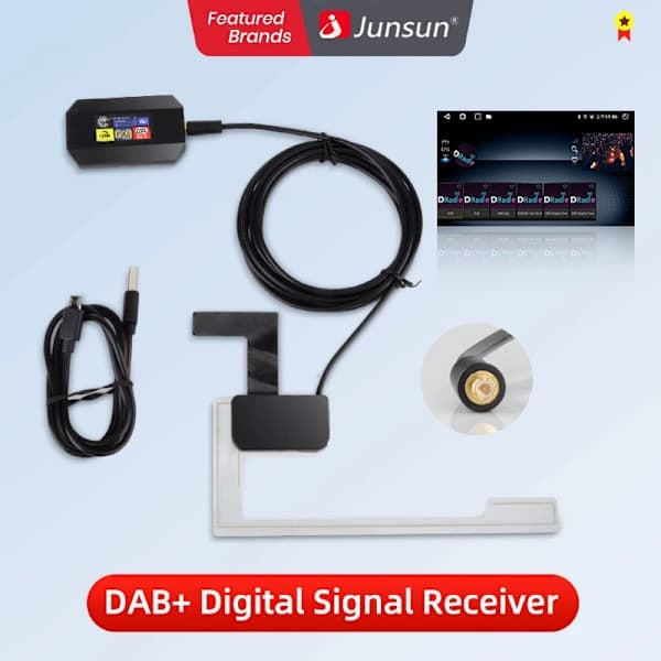 DAB+ Antenne med USB-adapter for Android bilradio GPS-signalmottaker for Junsun DVD biltilbehør