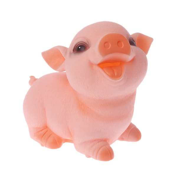 Pig Piggy Bank Mynt Penger Kontanter Špningsbar samleobjekt spareboks for barn Kid