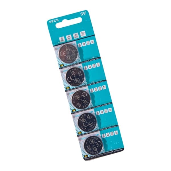 CR2450 Litiumbatterier med forlenget levetid for elektronikk, 24 mm diameter