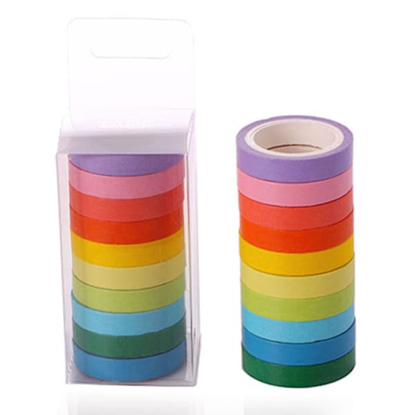 10 stk/lott Macarons Masking Washi Tape Sett DIY Craft Decor Scrapbooking Tape for