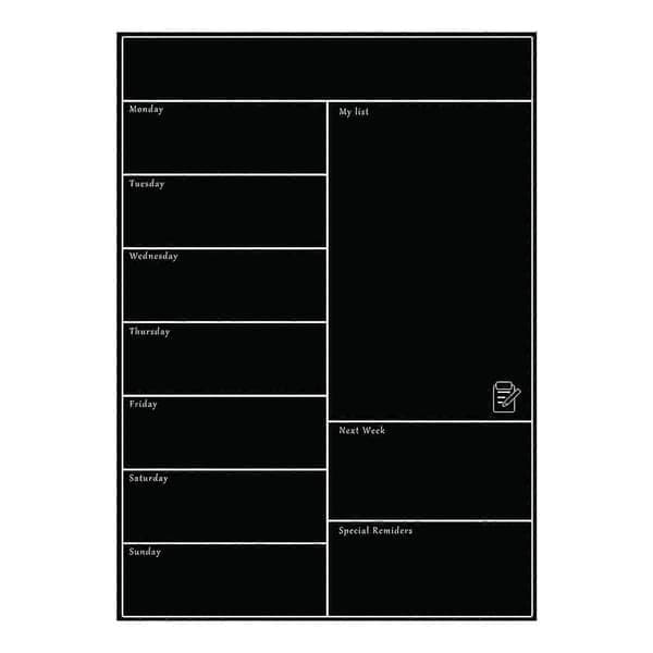 Magnetisk Whiteboard Kjøleskap Myk Whiteboard Mobil Ukeplanlegger